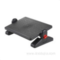 Ergonomic design plastic black adjustable footrest
